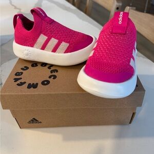 Adidas Kids Pink Slip-On bubble Shoes